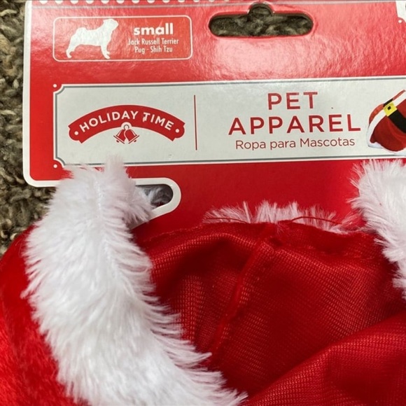 Red Santa Clause Dog Costume Size Small Dog Sweater - Picture 3 of 4